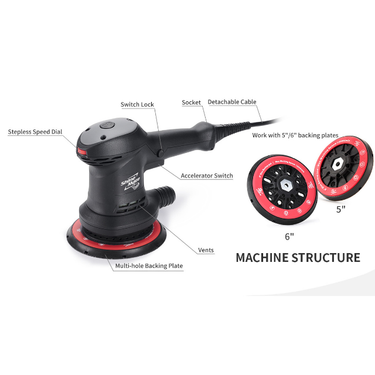 ShineMate 6 Inch Orbital Sander ES526-6/5 ShineMate .