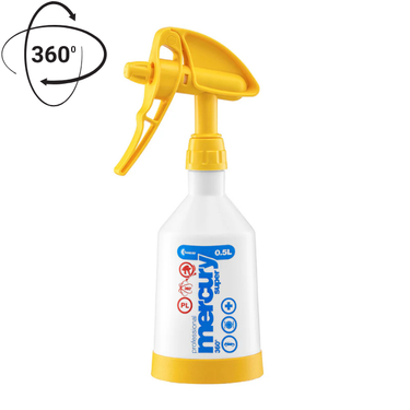 Yellow Mercury Super 360 Pro+ Sprayer Bottle: 0.5 Litre Kwazar.
