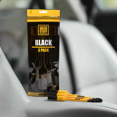 Detailing Brush Black 3 Pack - Work Stuff Work Stuff Detailing Brush Detailer South Africa.