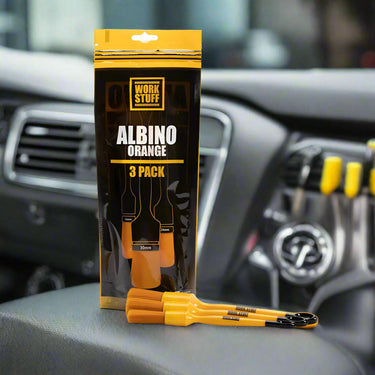 Detailing Albino Orange Detailing Brush 3 pack - Work Stuff Work Stuff Detailing Brush Detailer South Africa.