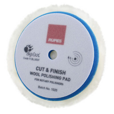 Rotary Cut & Finish Wool Pad: 180mm- Rupes Detailer SA.