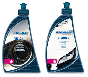 Vision 1 and Vision 2 Kit: Treatment for Headlight Restoration- Fra-Ber Fra-Ber Headlight Restoration Detailer South Africa.