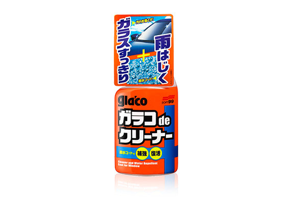 Soft99 Glaco De Cleaner: 2-in-1 Glass Cleaner and Sealant