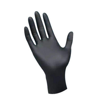 Black Nitrile Gloves: 100 pieces