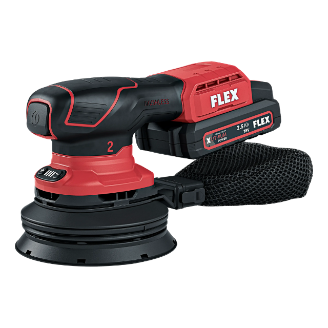 Flex Cordless Orbital Sander ORE 2-125 18-EC C: 5 Inch (Tool Only) Flex.