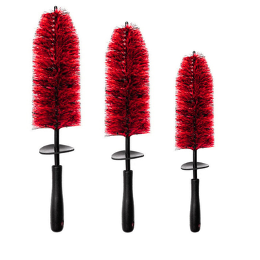 Red Barrel Rim Brush- Set of 3 Detailing Corporation.