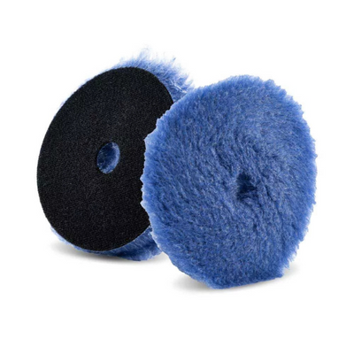 Lake Country Blue Hybrid Wool Cutting Pad: 3 Inch