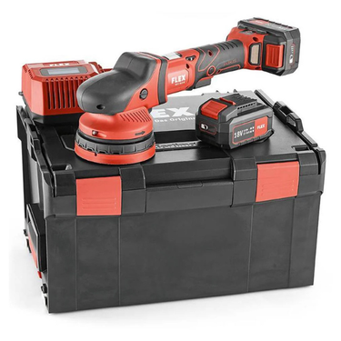 Flex Cordless Random Orbital Polisher Set XCE 8 125 18.0-EC/5.0