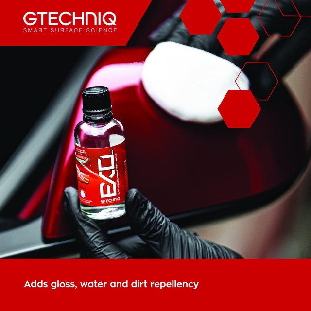 EXOv5 Ultra Durable Hydrophobic Ceramic Coating Gtechniq.