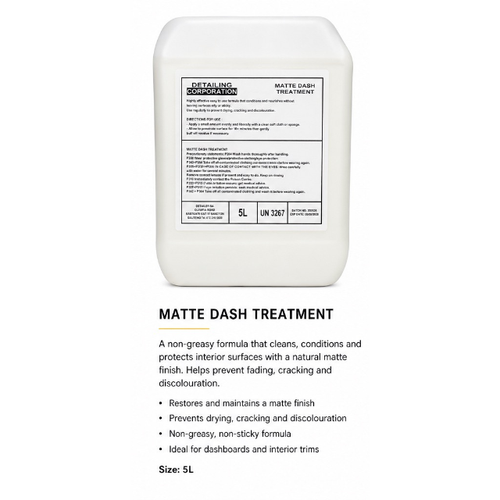 Door and Dash Plastic Treatment (5L)- Matte