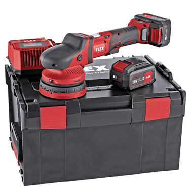 Flex Cordless Random Orbital Polisher Set XFE 15 150 18.0-EC/5.0