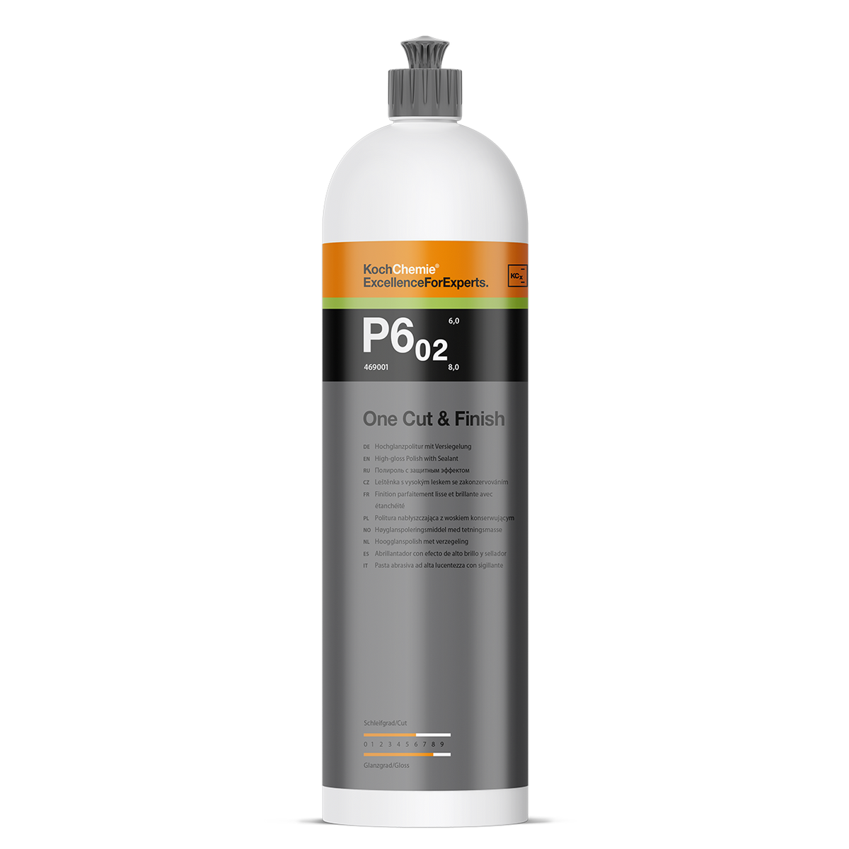 High-Gloss Polish: One Cut & Finish P6.02- Koch Chemie Koch Chemie Car Polish Detailer South Africa.