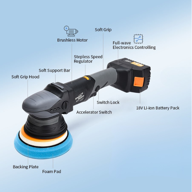 ShineMate Cordless Dual Action Polisher EB351-5/15 ShineMate .