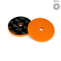 Zvizzer Thermo Trapez Orange Pad: 3 Inch Medium Cut/One-Step Pad