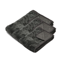 600 GSM Single Sided Microfibre Drying Towels Set: 3-Pack