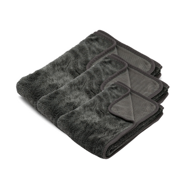 600 GSM Single Sided Microfibre Drying Towels Set: 3-Pack