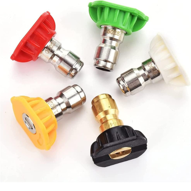 Karcher Adapter Set: 5 Pressure Washer Nozzle Tips + Female Quick Connector Detailer South Africa.