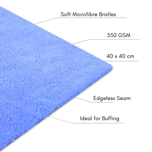 550 GSM Microfibre Buffing Cloth Detailing Corporation.