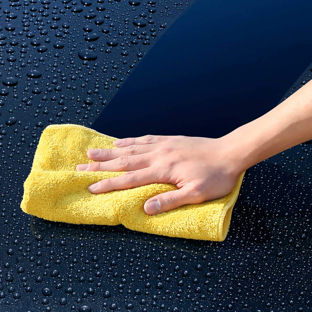 Soft99 Rich & Soft Grip Wash Sponge + Premium Water Absorption Drying Cloth Set
