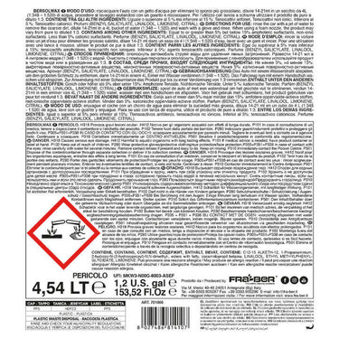 Bersolwax. Fra-Ber. Ceramic car shampoo 1000ml bottle-product description