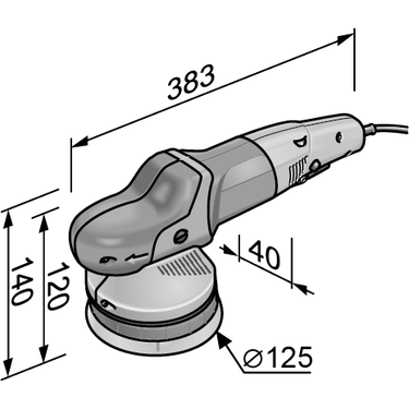 Orbital Polisher XCE 10-8 125 - Flex Flex Orbital Polisher Detailer South Africa.