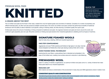 Low Lint Knitted Lambswool Pad Lake Country.