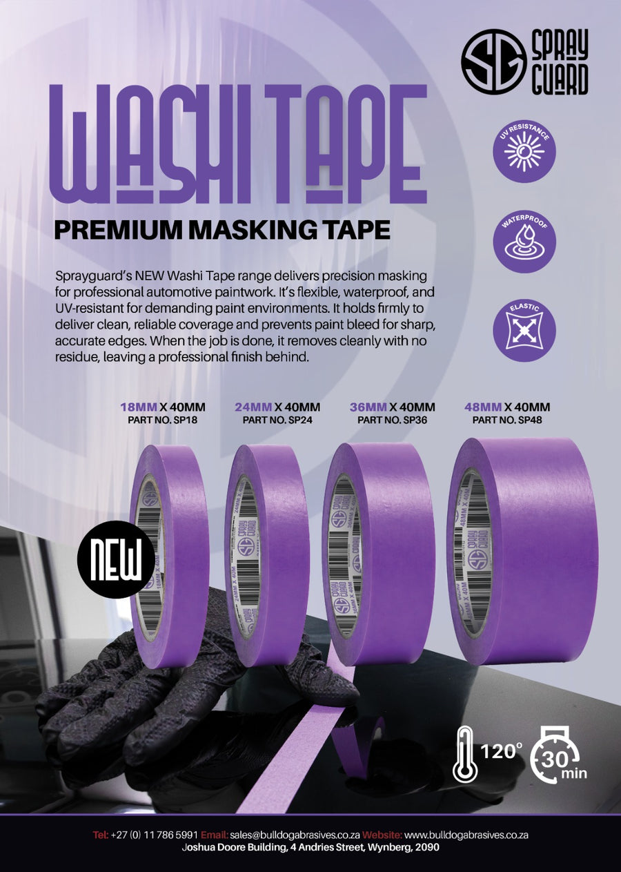Sprayguard Washi Tape – Waterproof Automotive Masking Tape