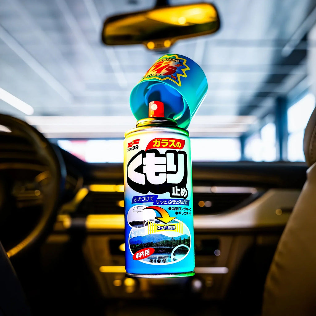 Soft99 Anti-Fog Spray (180ml) - Windshield, Mirrors & Helmet Visor Defogger