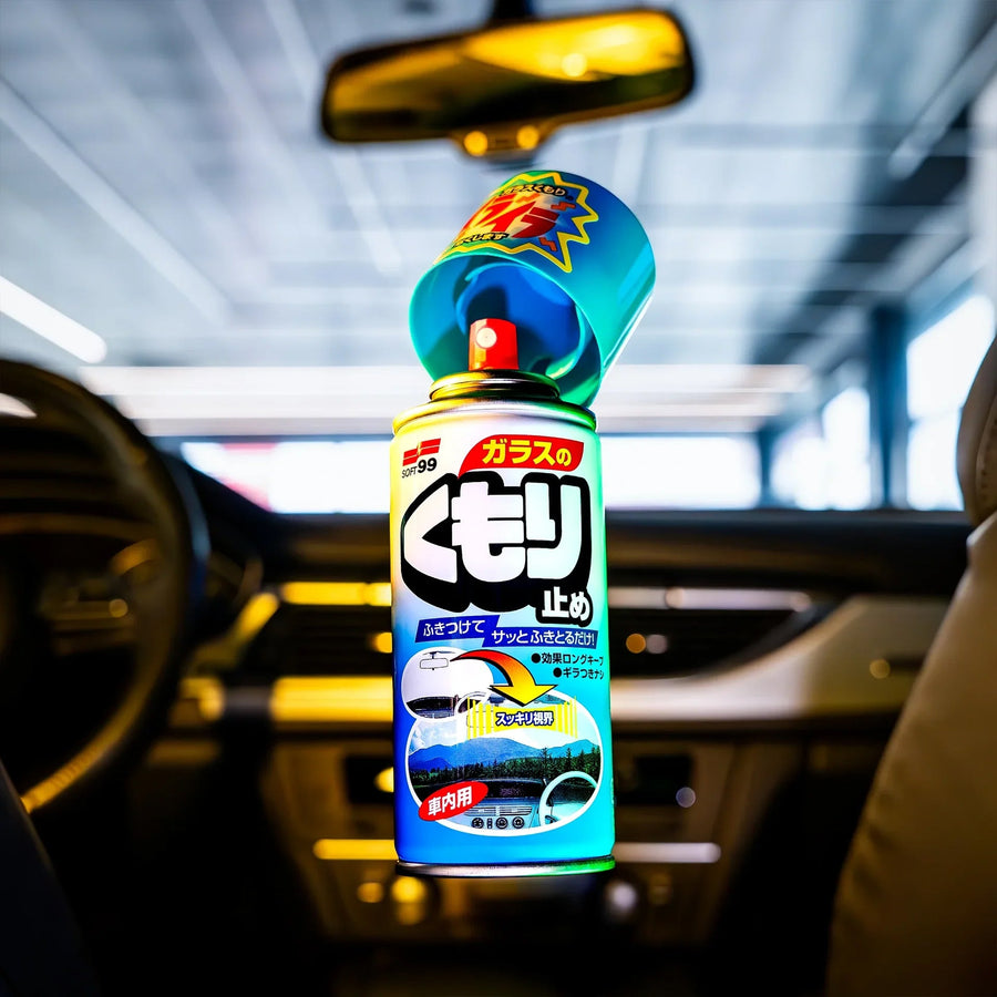Soft99 Anti-Fog Spray (180ml) - Windshield, Mirrors & Helmet Visor Defogger