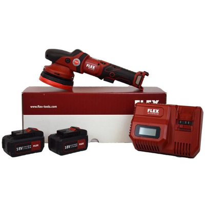 Flex Cordless Random Orbital Polisher Set XFE 15 150 18.0-EC/5.0