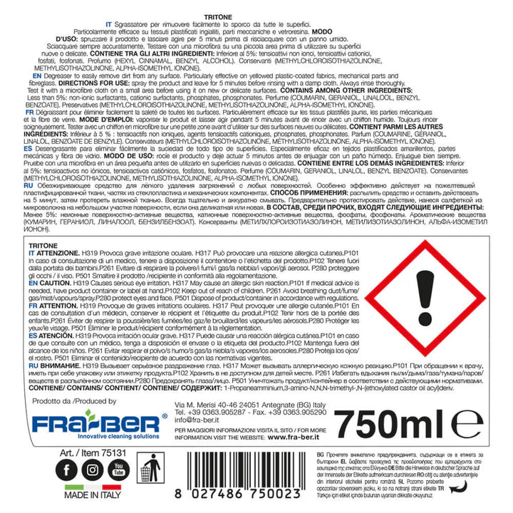 Tritone- Boat Cleaner & Stain Remover- Fra-Ber Fra-Ber  Detailer South Africa.