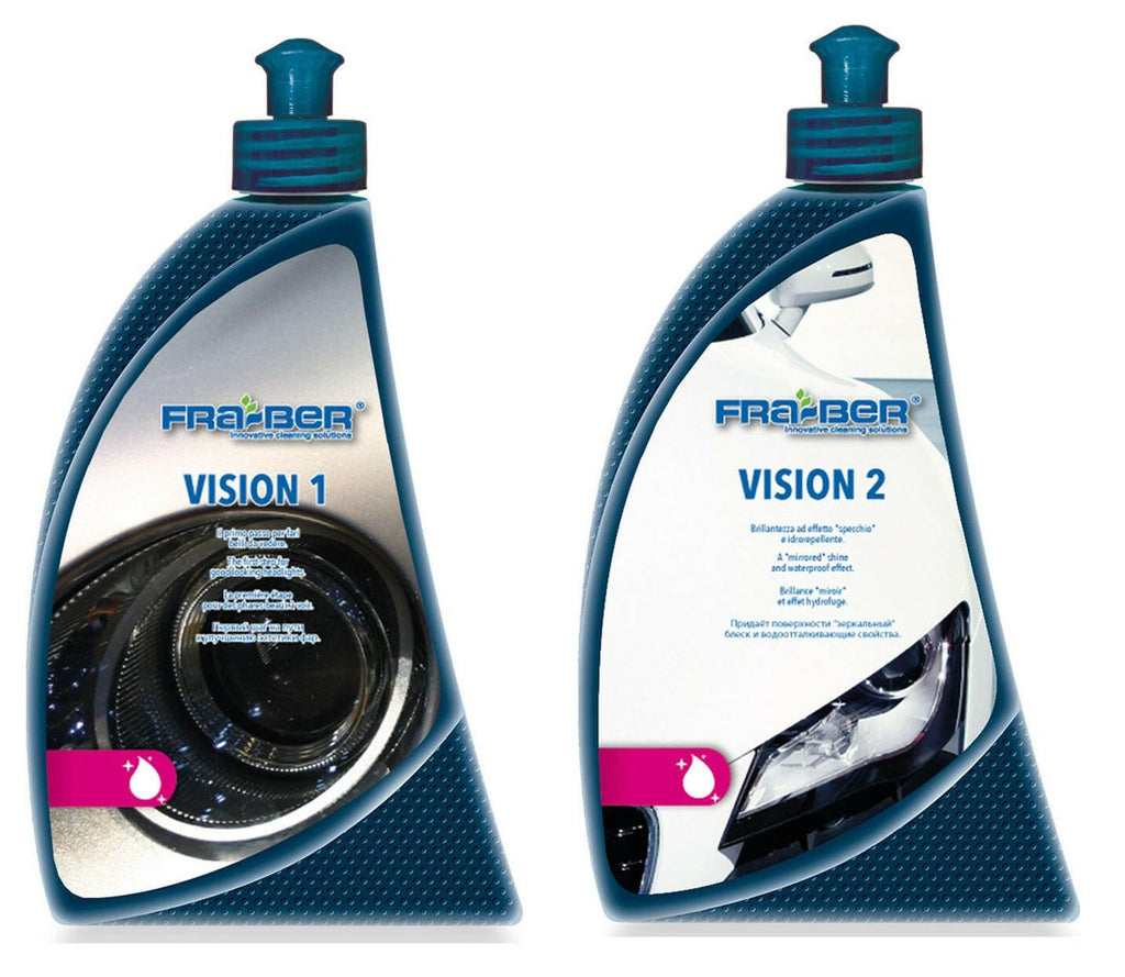 Vision 1 and Vision 2 Kit: Treatment for Headlight Restoration- Fra-Ber Fra-Ber Headlight Restoration Detailer South Africa.