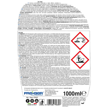 WC Kem- Digestant for Toilets, Camper Vans & Boats- Fra-Ber Fra-Ber  Detailer South Africa.